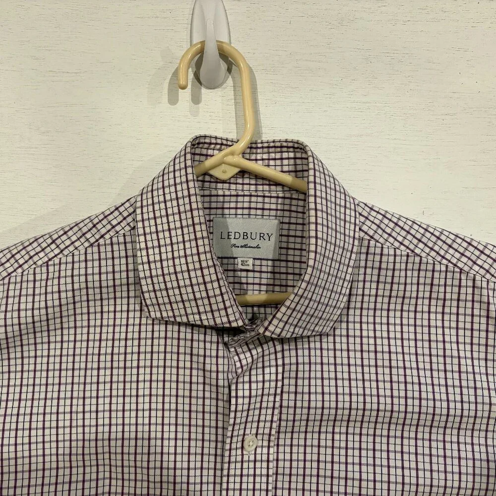 Ledbury Plum/Black Button Down Dress Shirt - Picture 2 of 2